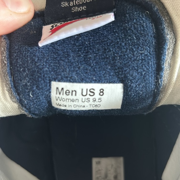 Navy Suede Hightop Vans Mens Size 8 - Picture 4 of 4